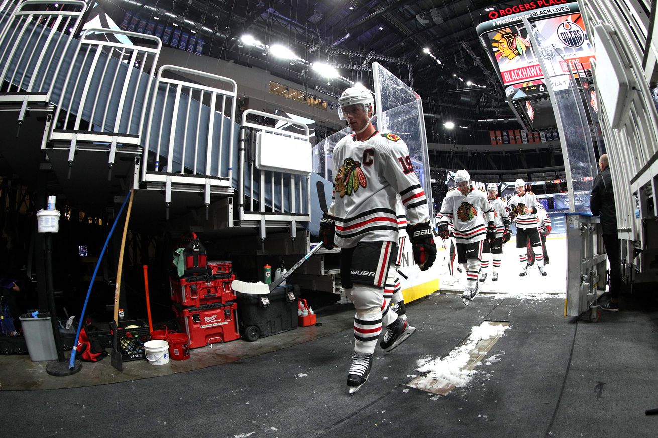 Chicago Blackhawks v Edmonton Oilers - Game One