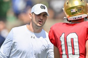 The Crimson Tide offense will see big changes. Alabama hired Notre Dame Offensive Coordinator Tommy Rees for the same position. Mandatory Credit: Matt Cashore-USA TODAY Sports