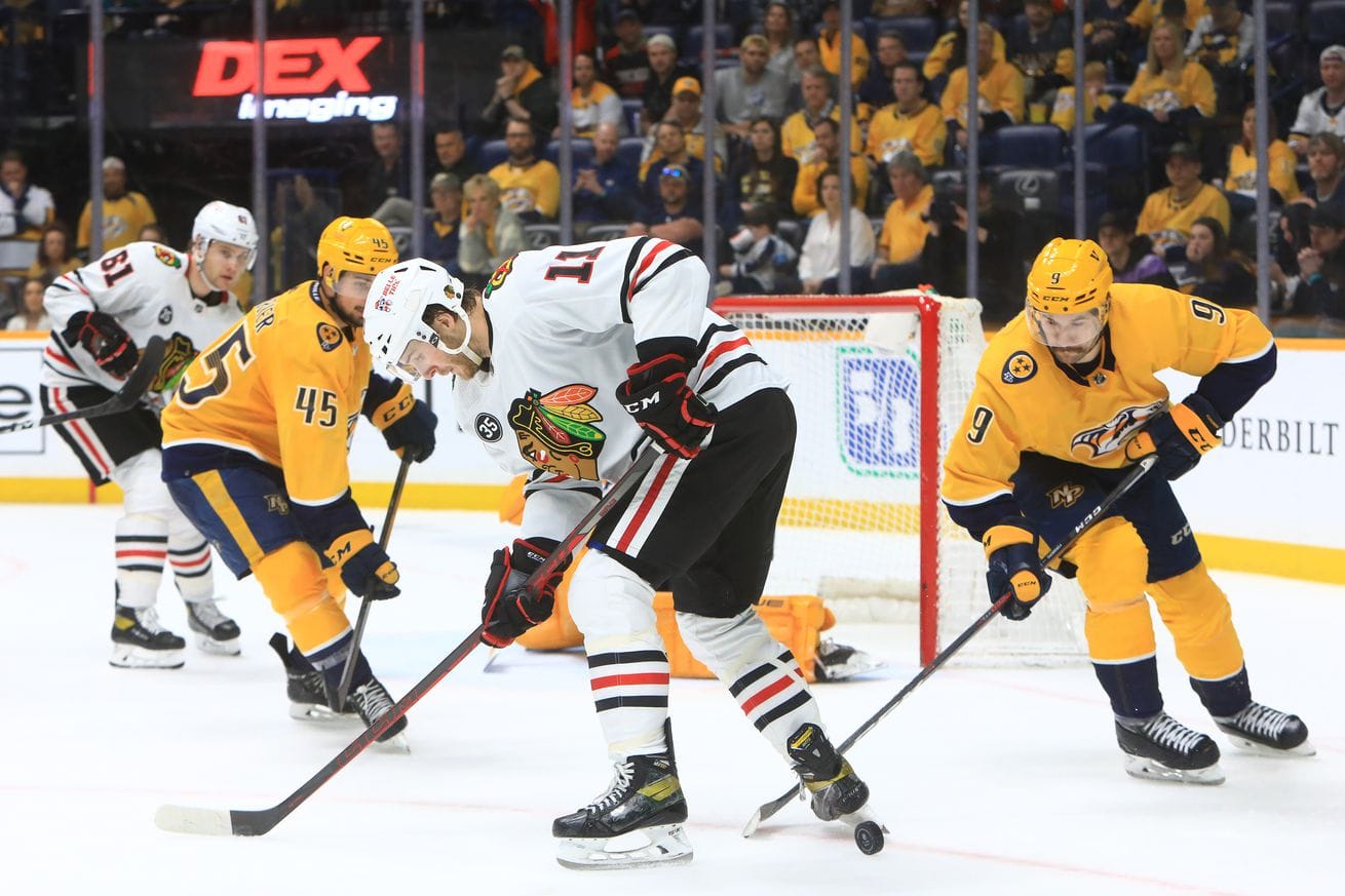 NHL: APR 16 Blackhawks at Predators