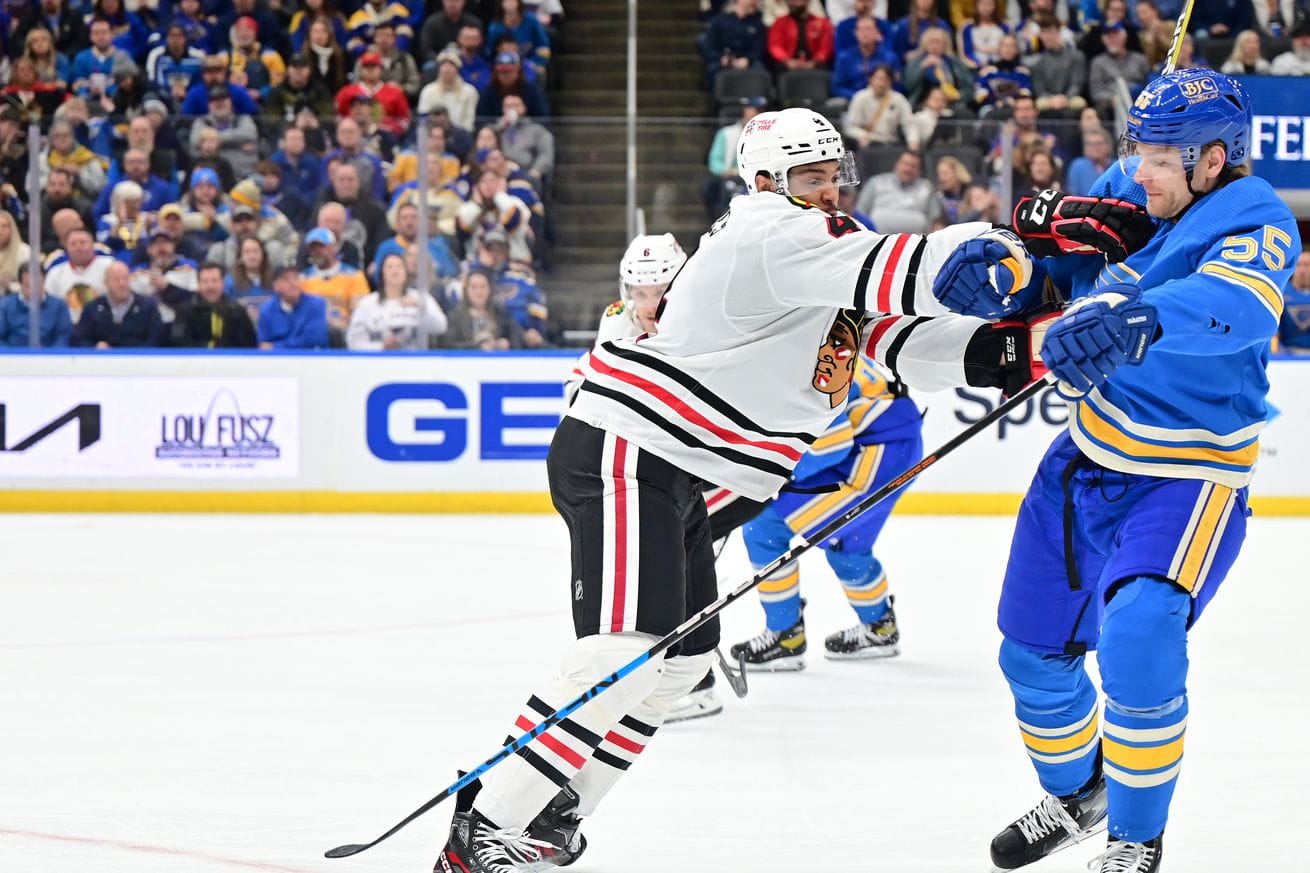 NHL: JAN 21 Blackhawks at Blues