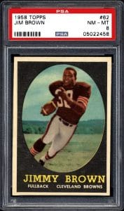 Jim Brown rookie card