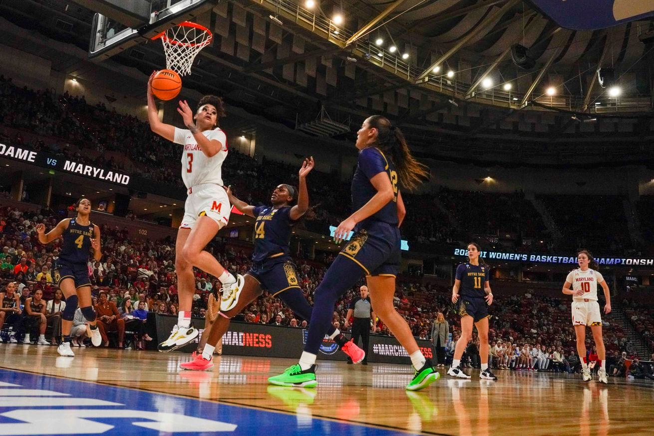 NCAA Womens Basketball: Greenville Regional Semifinals - Notre Dame vs Maryland