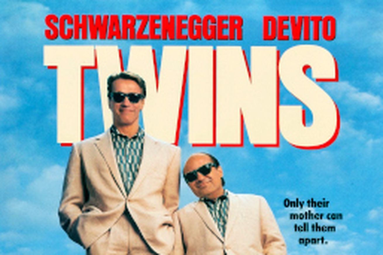 Twins movie poster, a true comedy!