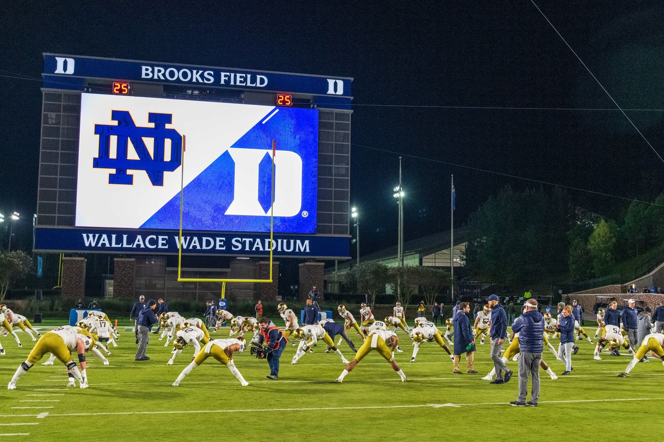 COLLEGE FOOTBALL: NOV 09 Notre Dame at Duke