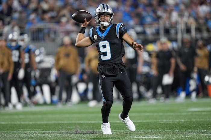 Carolina Panthers quarterback Bryce Young
