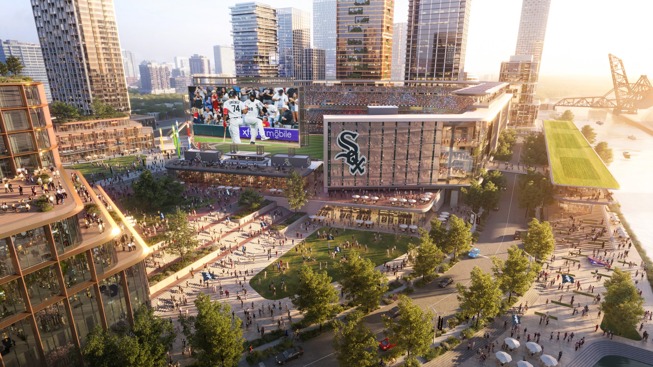 A conceptual rendering of The 78 neighborhood, including the potential...