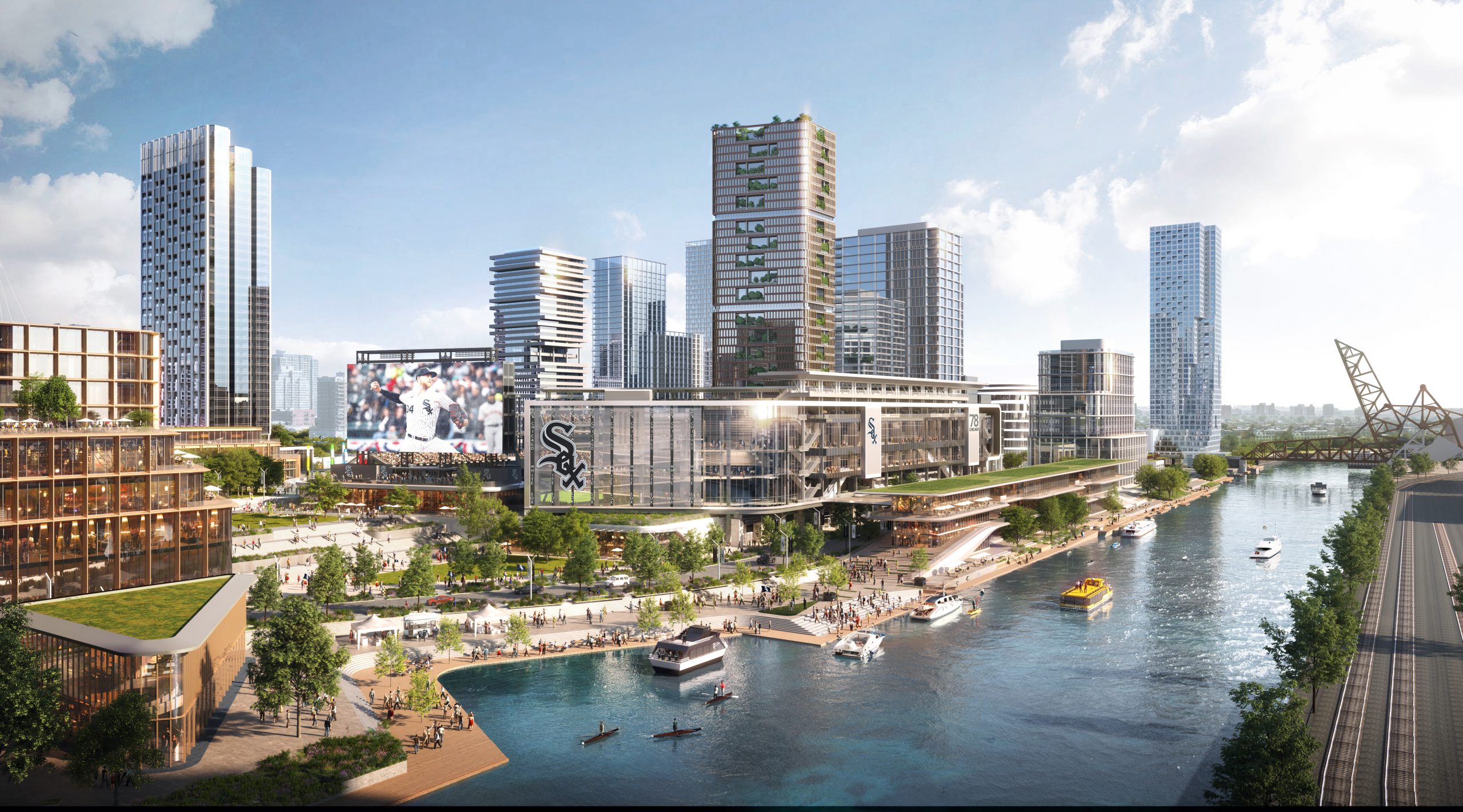 A conceptual rendering of The 78 neighborhood, including the potential...