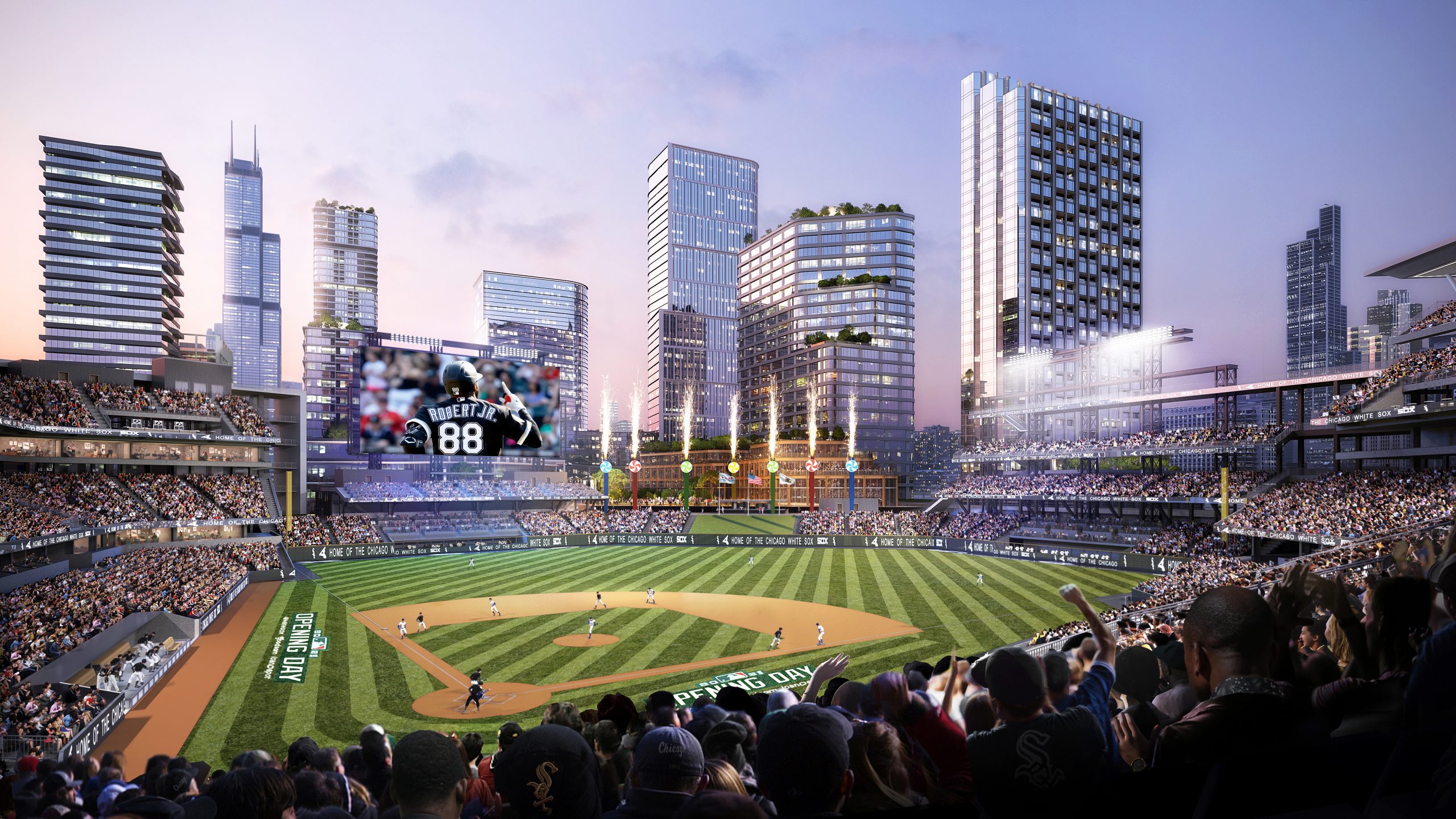 A conceptual rendering of The 78 neighborhood, including a potential...