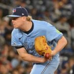 Paxton Schultz struck out eight in his major league debut, tying a record for relievers.