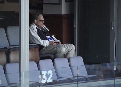 Jerry Reinsdorf sits alone