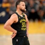 Stephen Curry is dealing with a hamstring injury.