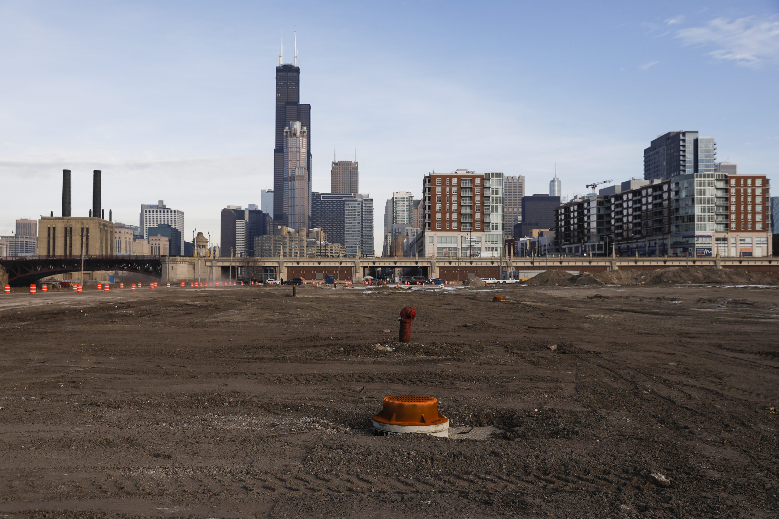 The 78 mega development along the Chicago River in the...
