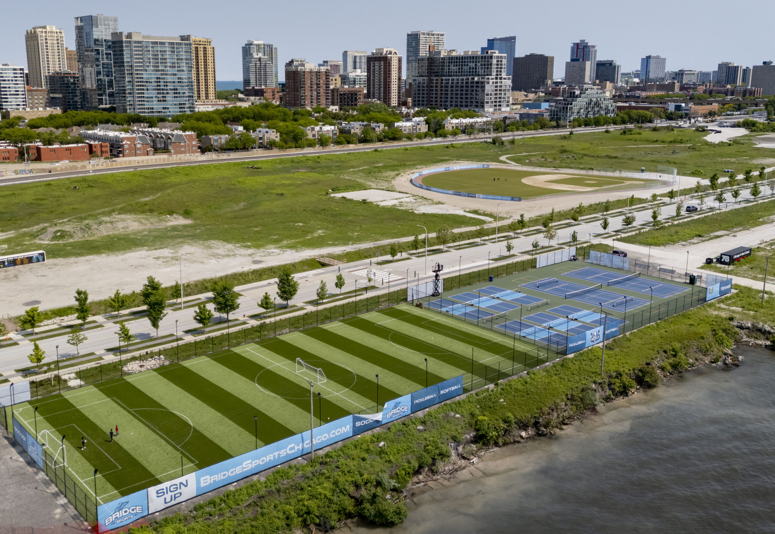 New pickleball courts, a soccer field and a baseball diamond...