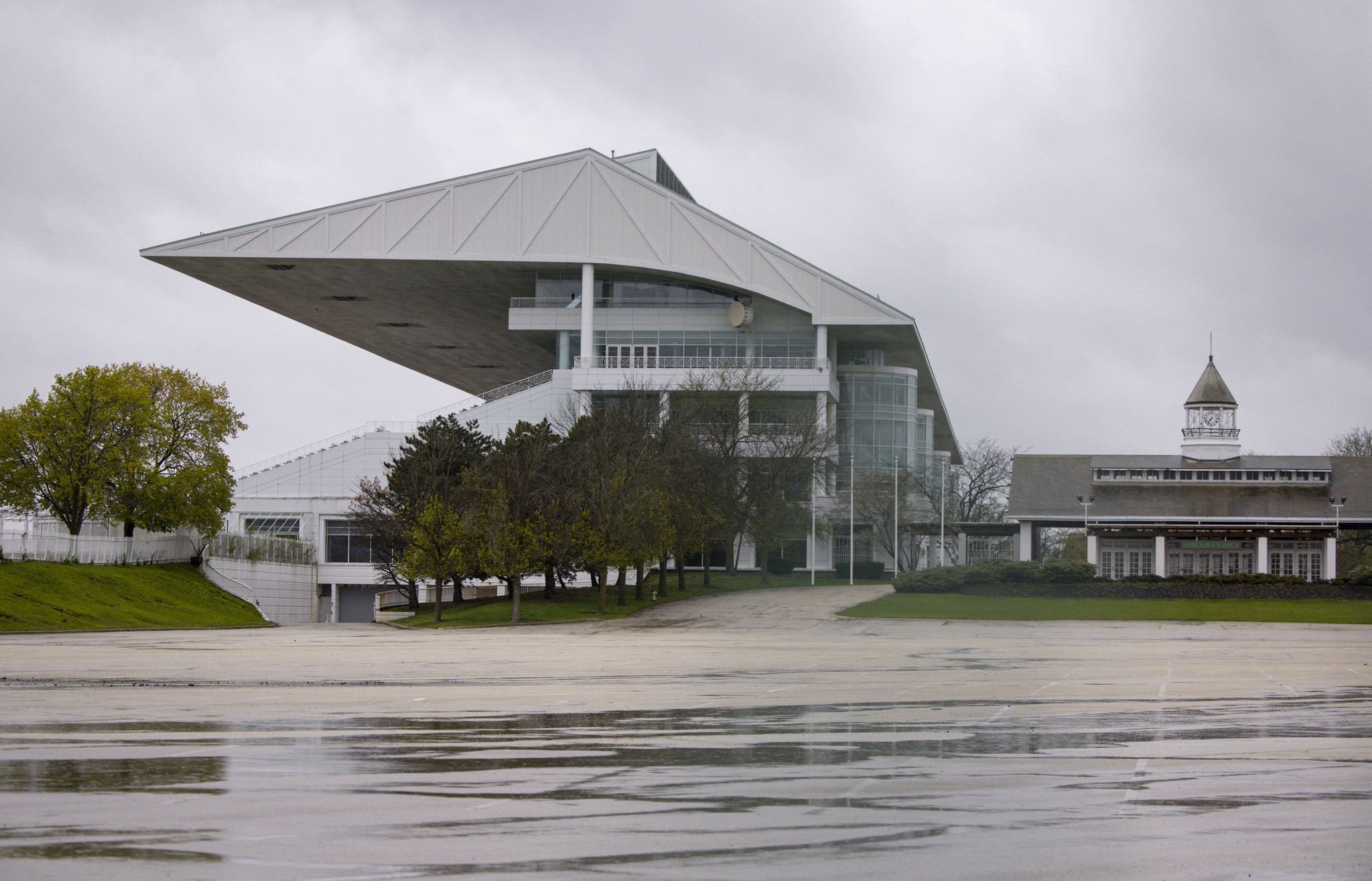 The Arlington International Racecourse property in Arlington Heights is seen...