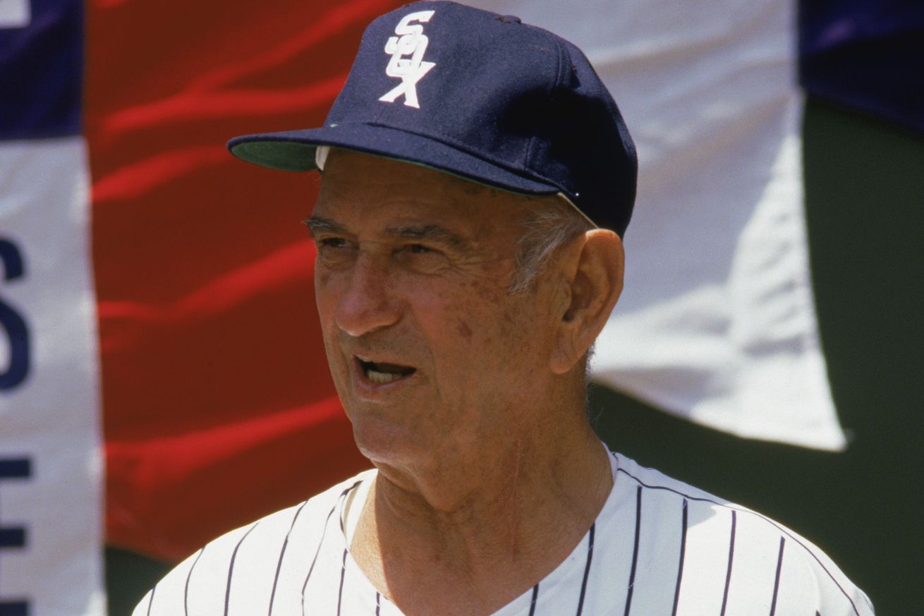 Former Chicago White Sox player Luke Appling ‘30-’50, looks on during the 1986 season.