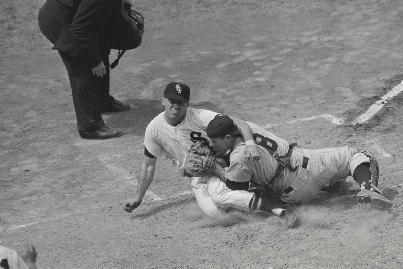 Yogi Berra Tagging Runner Out