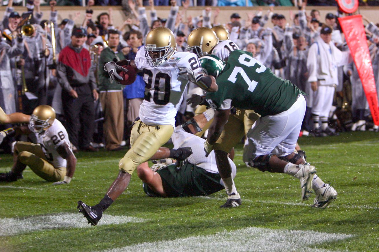 NCAA Football: Notre Dame at Michigan State