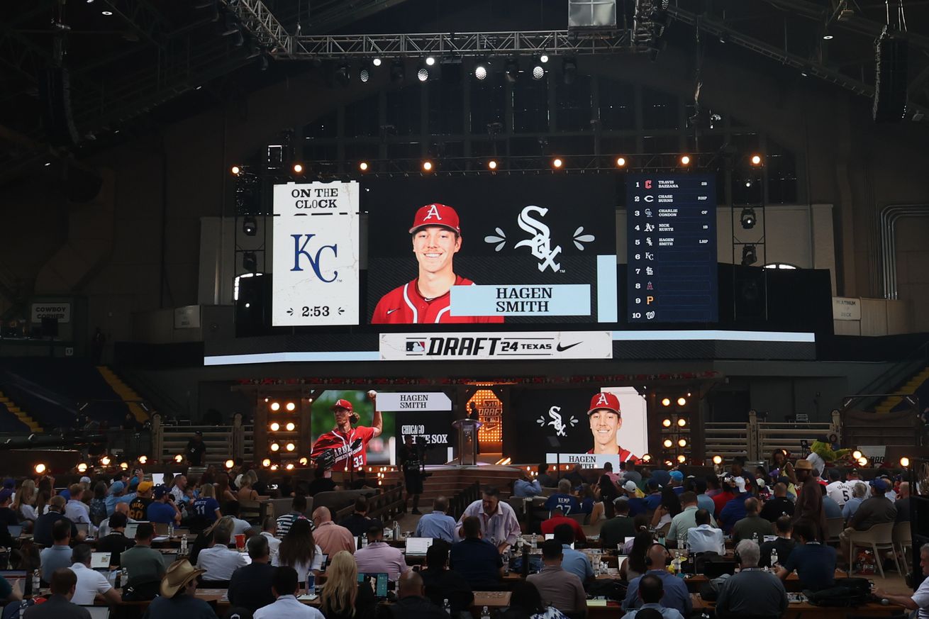The Chicago White Sox draft Hagen Smith as the fifth pick during the first round of the MLB Draft at Cowtown Coliseum.