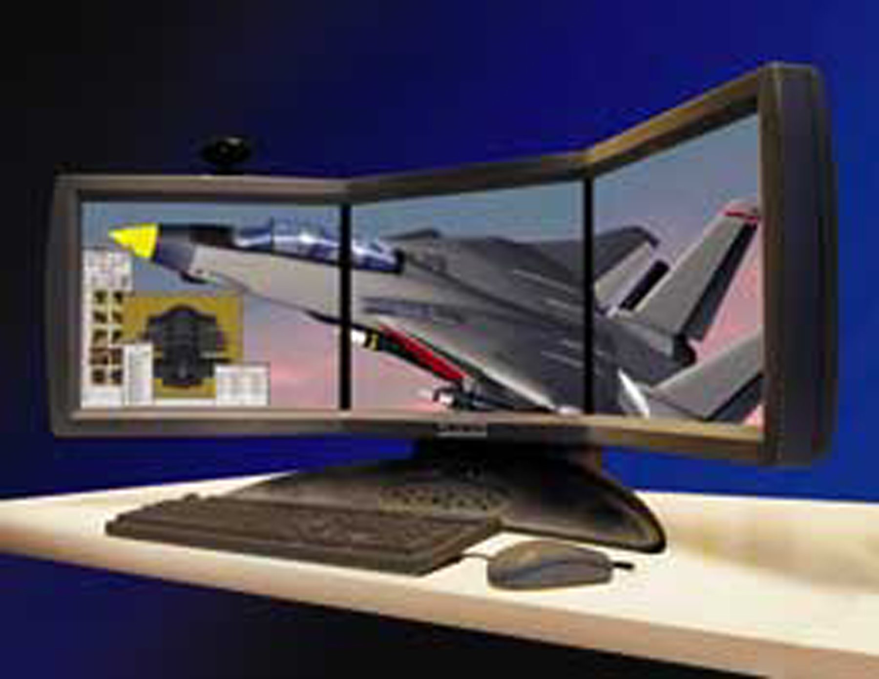 The Panoramic Computer Screen from Hammacher Schlemmer offers 500-square inches...