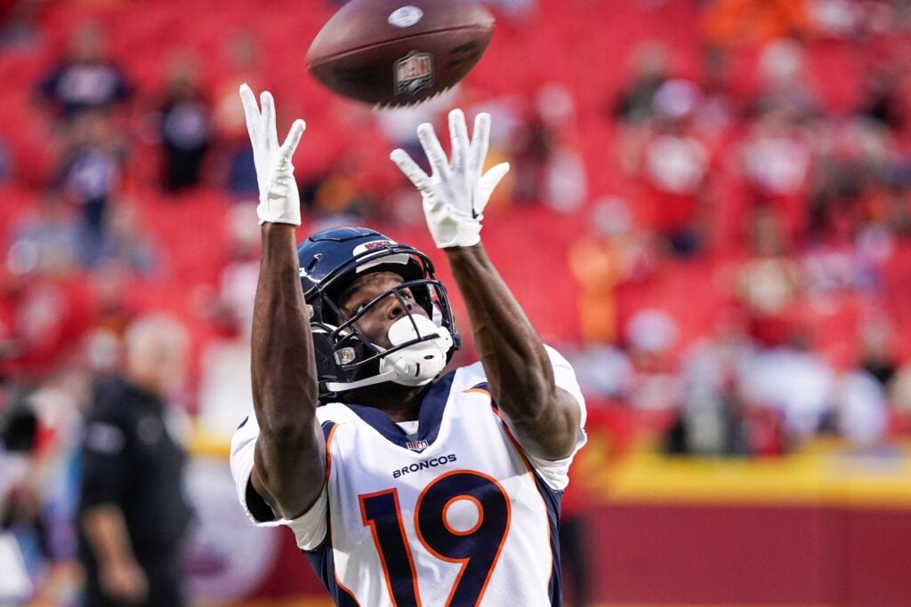 Denver Broncos wide receiver Marvin Mims