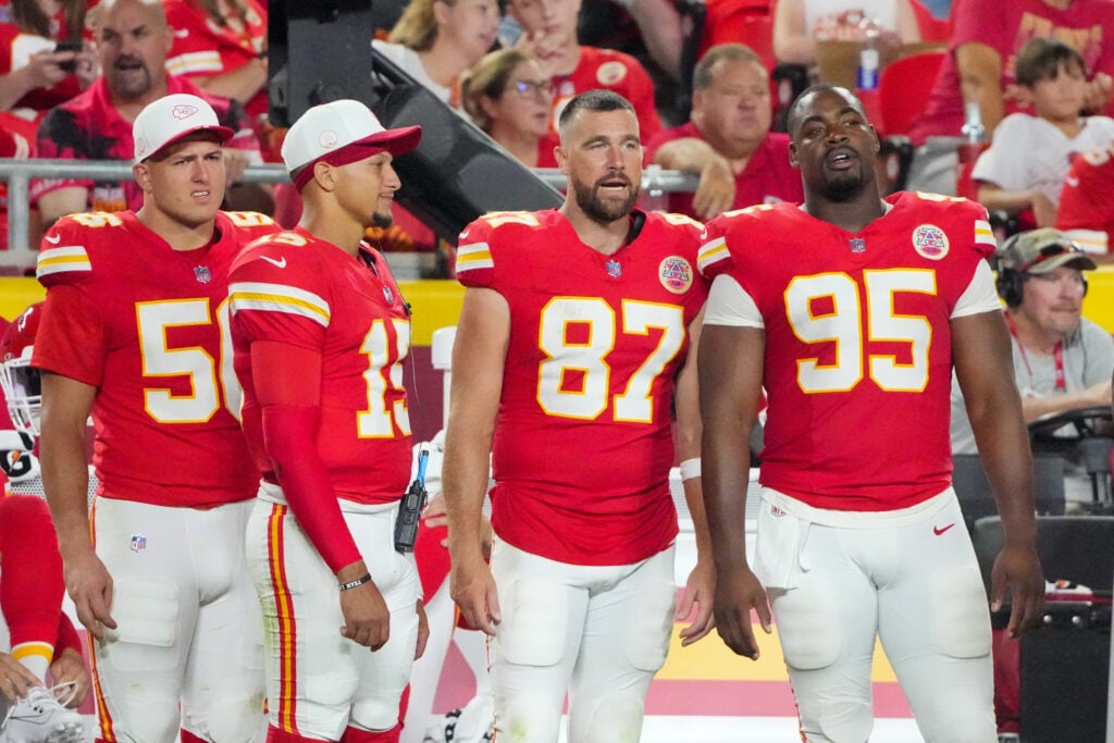 Patrick Mahomes, Travis Kelce, Chris Jones, Kansas City Chiefs