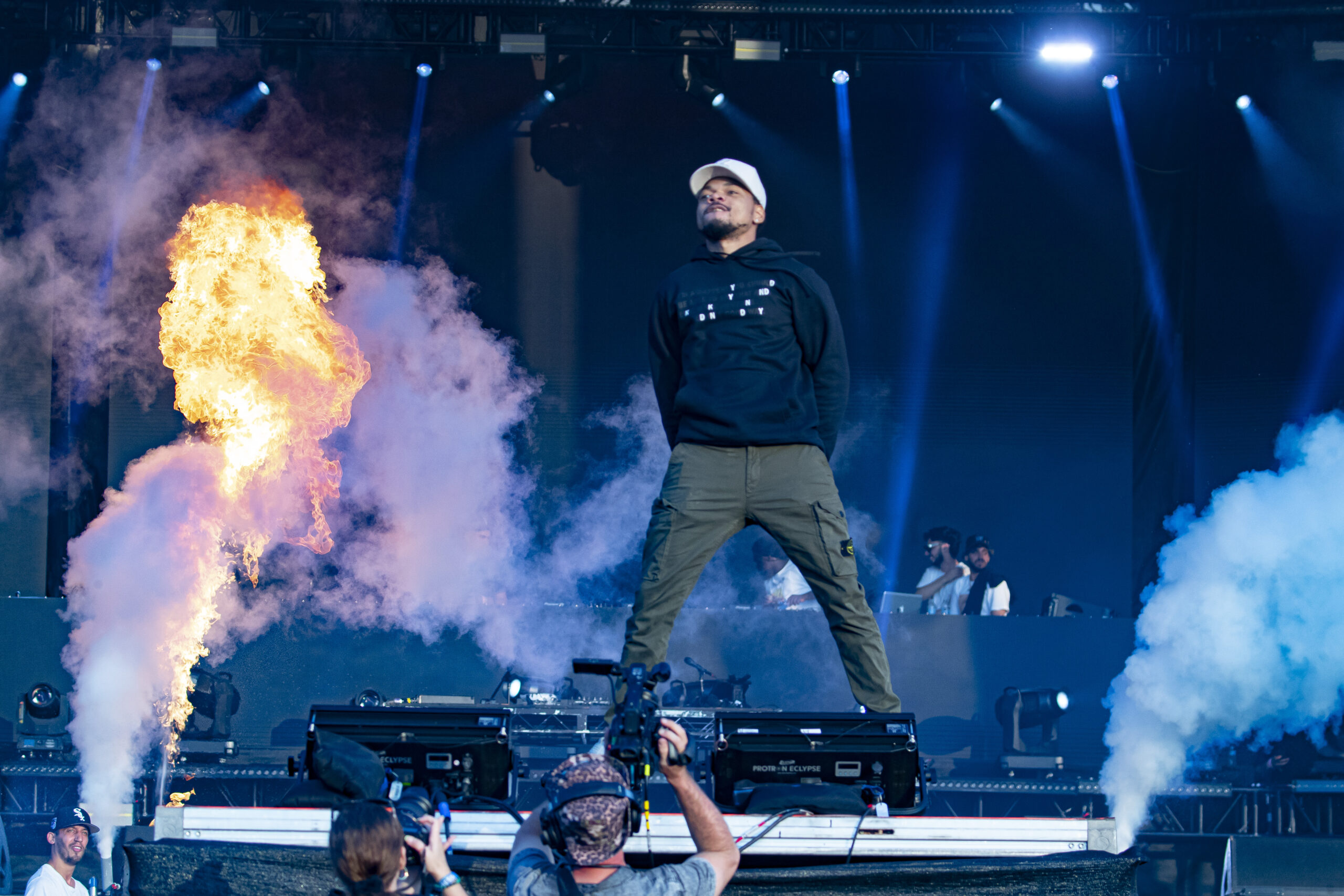 Chance the Rapper performs at Lyrical Lemonade Summer Smash at...