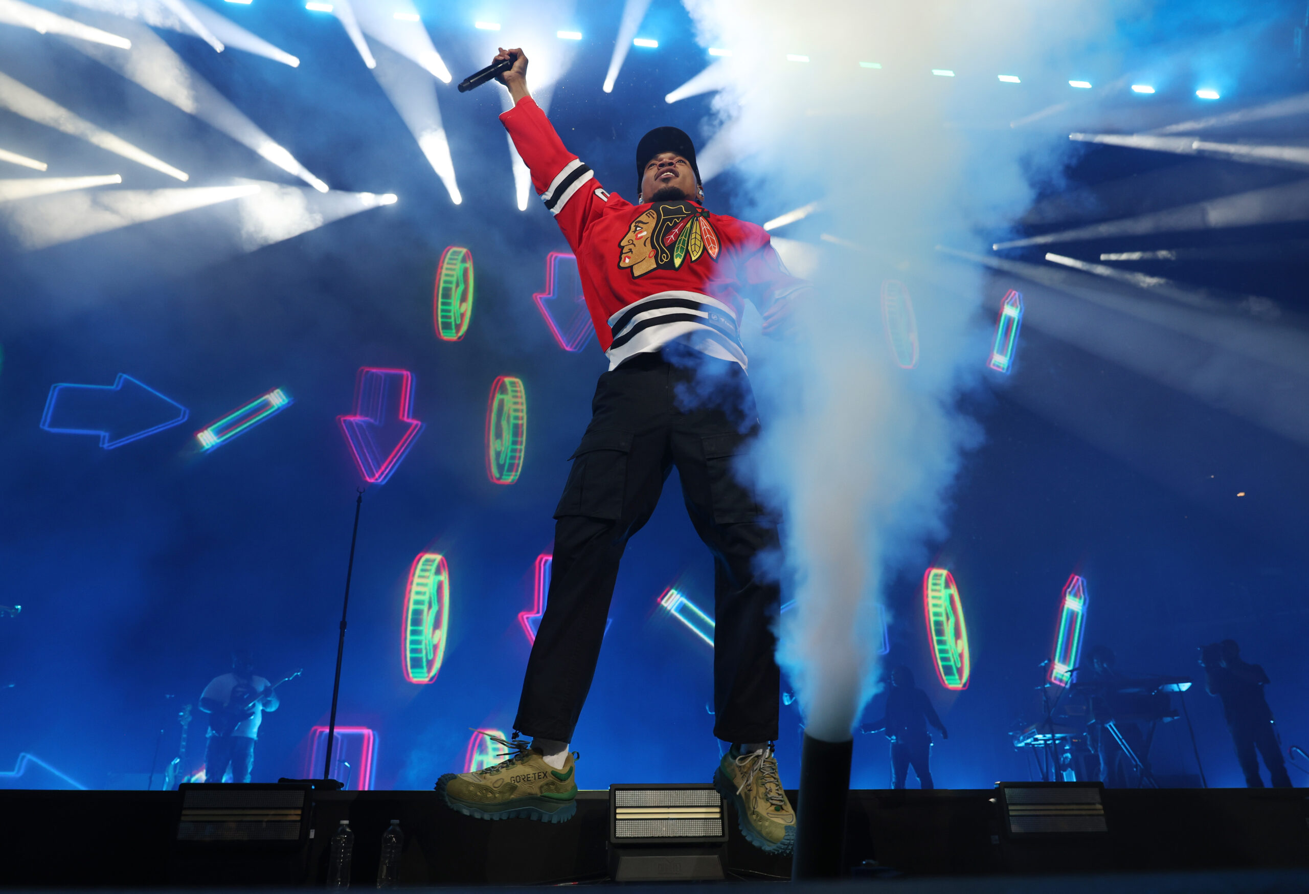 Chance the Rapper performs at the United Centee, Aug. 19,...
