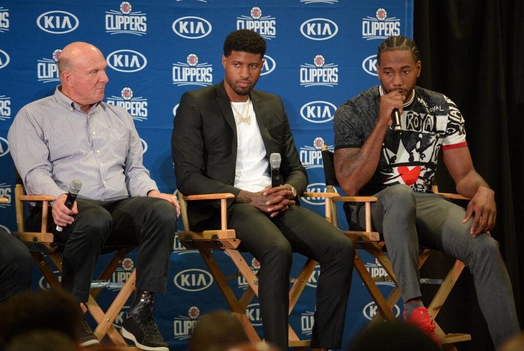 Steve Ballmer and Kawhi Leonard have been implicated in a $ 28 million scandal