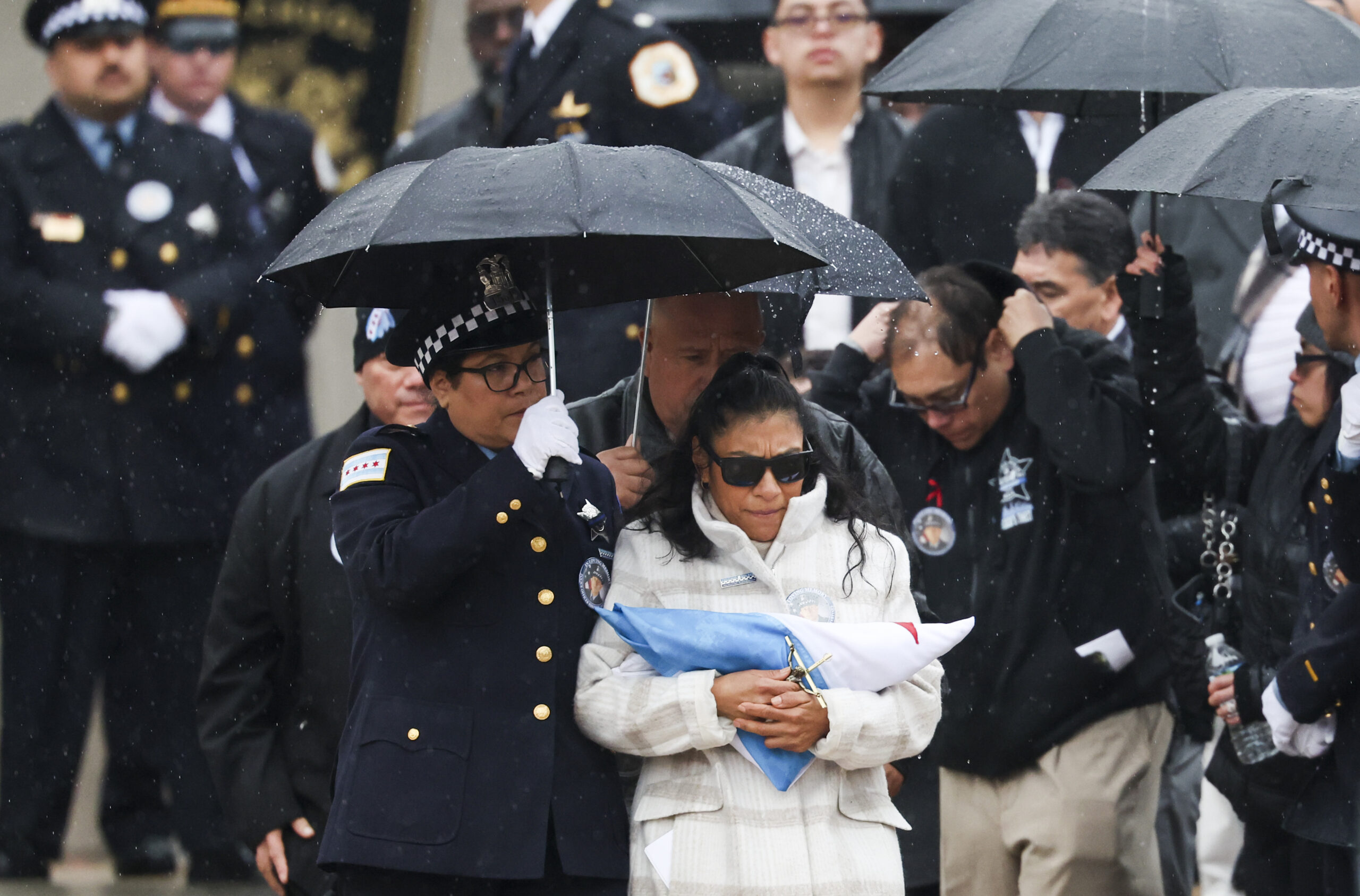 Rosa Mayen, the mother of slain Chicago police Officer Enrique...