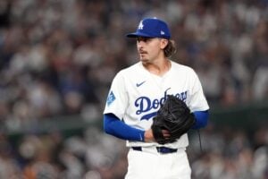 The Dodgers have shuffled their rotation in Blake Snell's absence, and Justin Wrobleski (pictured) gets the start on Tuesday.