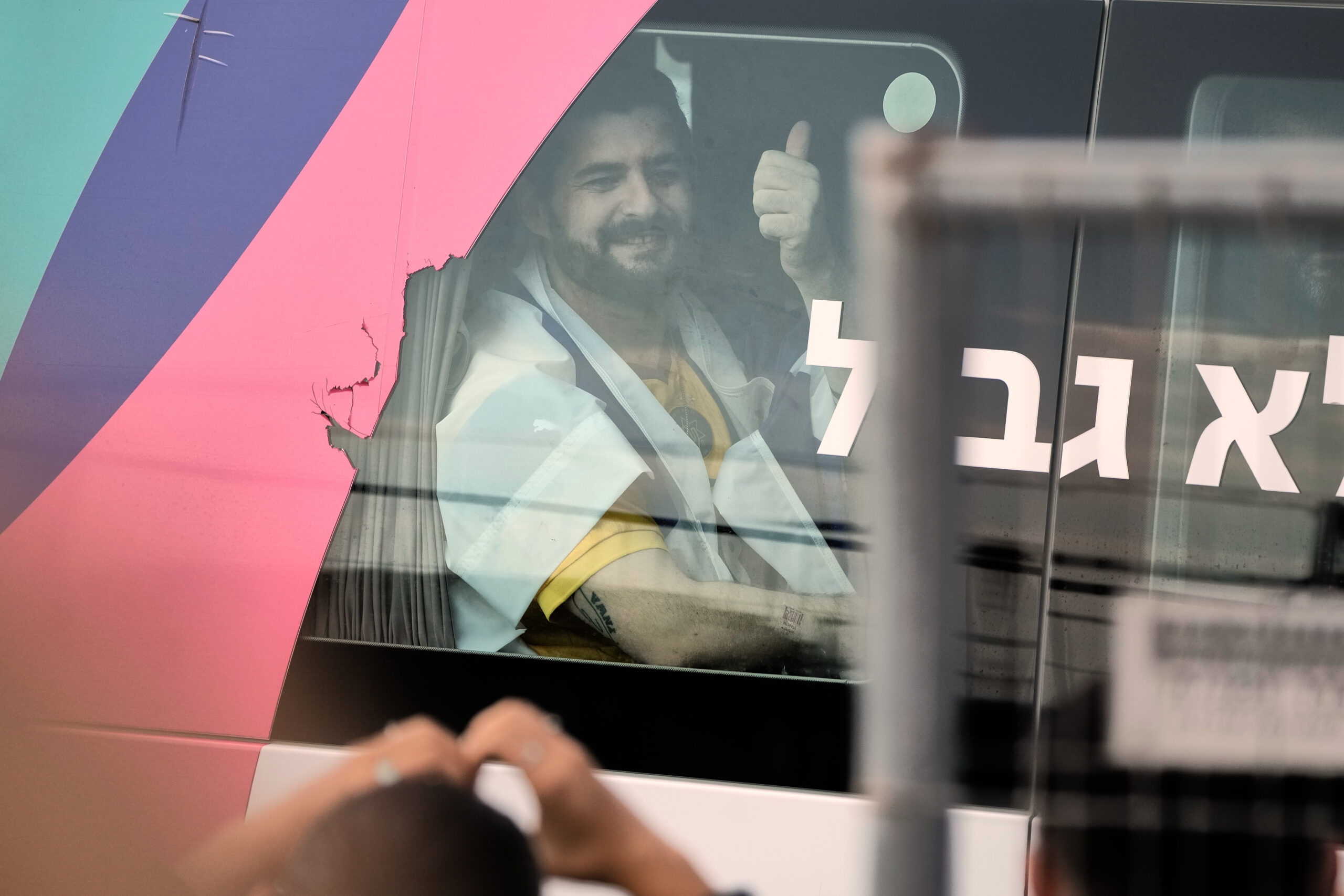 Ziv Berman, an Israeli hostage released from the Gaza Strip...