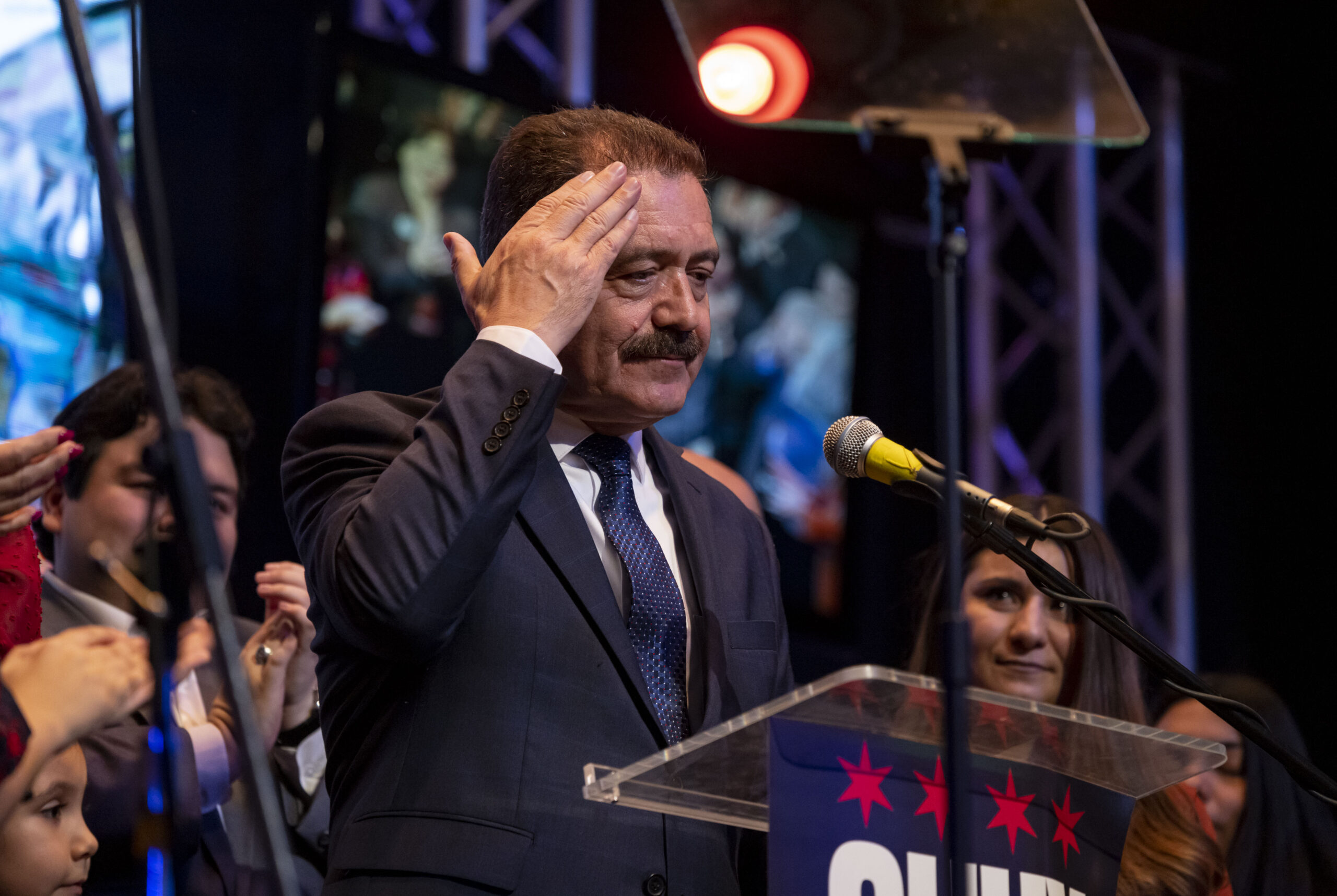U.S. Rep. Jesús “Chuy” García concedes the mayoral race on...