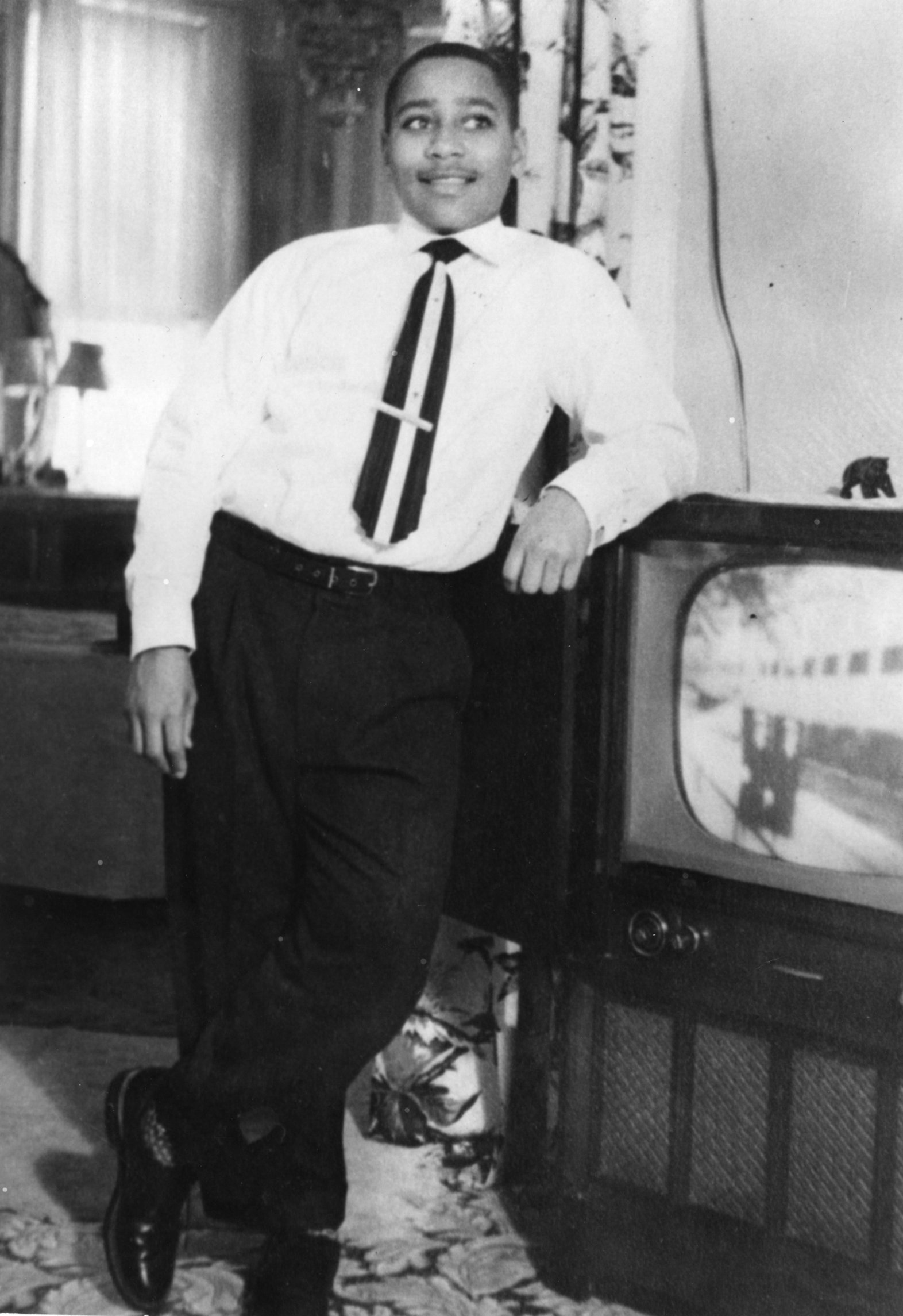 Emmett Till, 14, taken at Christmas time in 1954. (Family...