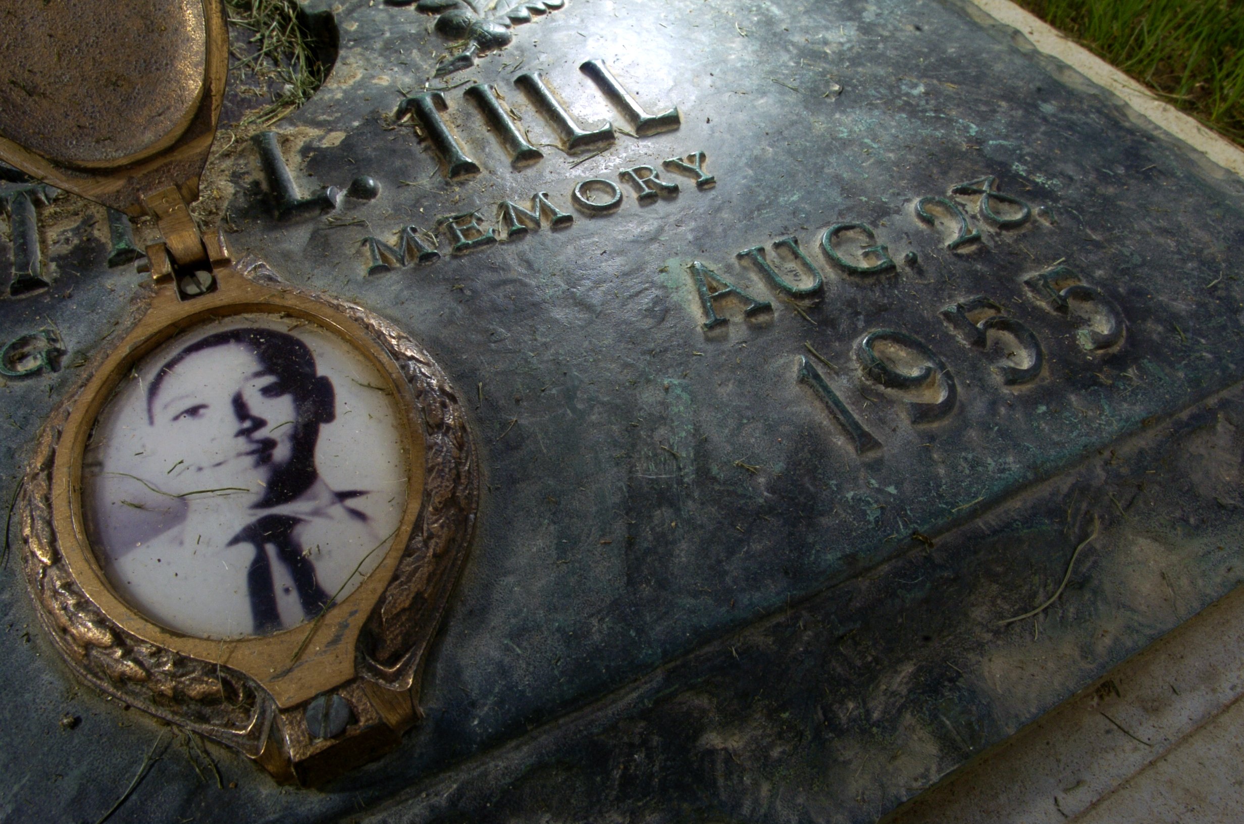 The grave site of Emmett Till at Burr Oak Cemetery...