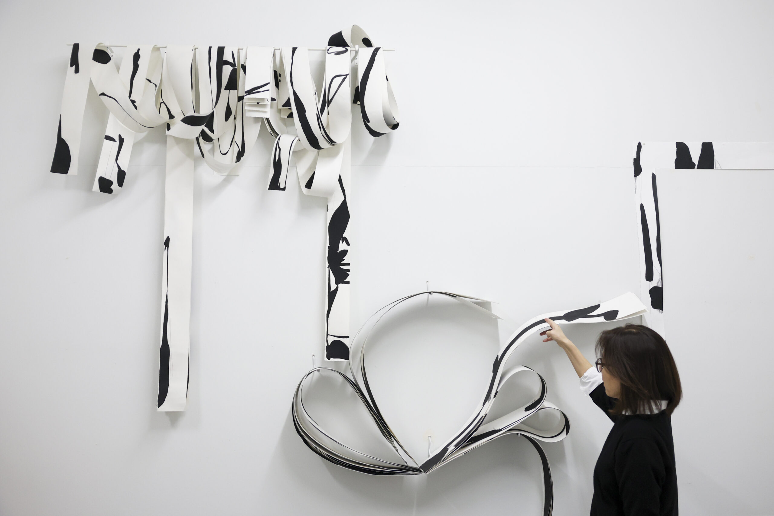 Yoonshin Park demonstrates how a prototype can be unfolded for...